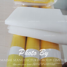 Malha branca / amarela de alta tensão da impressão de tela de seda do poliéster